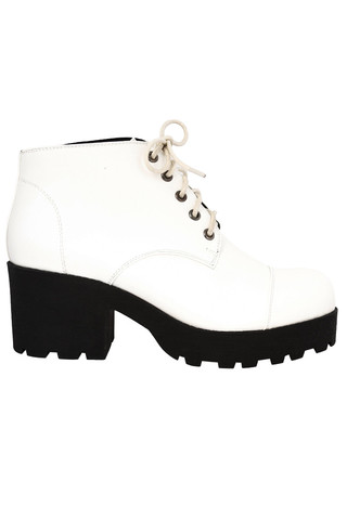 Contrast Bottom Platform Boot by Chelsea Crew