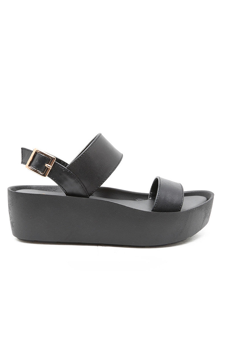 Double Strap Platform Sandal
